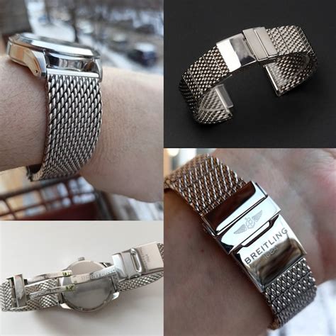 breitling milanese bracelet|breitling bracelet replacement.